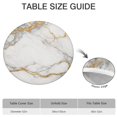 thumbnail image 6 of White Gold Marble Pattern Round Fitted Tablecloth with Elastic Edge,Dining Table Cover Waterproof,Outdoor Round Tablecloth for Camping,Dining,Indoor and Outdoor, 6 of 7