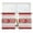 Red, variant on Semi Sheer Window Curtains 45 Inches Long, Valentine's Day Rod Pocket Silky Chiffon Curtain Treatment Drapes for Kitchen, Living Room, Red Love Heart Eucalyptus Romance Striped 52"x45", 2 Panels
