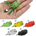 thumbnail image 4 of Fearlessin 3.2CM Fishing Bait Snakehead Frog Spinner Sequin Lightweight Hollow Crankbait Soft Saltwater Freshwater Trout Walleye Black, 4 of 6
