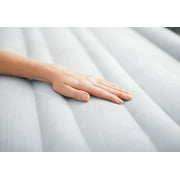 Intex 22 Queen Comfort Plush High Rise Durabeam Airbed Mattress with Built-In Pump