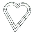 thumbnail image 4 of Marco de alambre con forma de corazón de metal para hacer coronas navideñas, ideales para bodas, Acción de Gracias y otras fiestas. 30 centimetros, 4 of 9