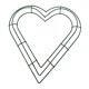 thumbnail image 4 of Marco de alambre con forma de corazón para hacer coronas florales, manualidades DIY para la decoración de fiestas de Año Nuevo 30 centimetros, 4 of 9
