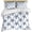 Blue, variant on 3 Piece Orange Beach Starfish Duvet Cover Set Queen Size,Microfiber Comforter/Quilt Cover with Corner Ties and 2 Pillowcases,Summer Ocean Nautical Coastal All Season Soft Bedding with Zipper Closure