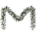thumbnail image 2 of Christmas Garland Christmas Flocked Artificial Garland Seasonal Holiday Greenery Décor for Wall Window Stairway Mantle Living Room Fireplace & Porch Home Winter Decoration, 2 of 4