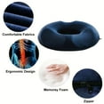thumbnail image 6 of Memory Foam Donut Seat Cushion Pillow Office Hemorrhoid Cushion-Helps Ease Tailbone Pain, Bed Sores, Hemorrhoids, Pregnancy, Coccyx, Sciatica, Post Natal And Surgery, 6 of 8