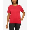thumbnail image 4 of Alfred Dunner Womens  Solid Short Sleeve Sweater, 4 of 6