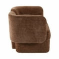 thumbnail image 4 of Sagebrook Home: Exquisite Shelter-Back Accent Chair, Crafted with Durable Wood and Luxe Non-Woven Fabric, 4 of 8