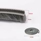 thumbnail image 2 of Sello de cepillo resistente a la intemperie, cerdas de pelo artificial autoadhesivas para puertas corredizas, ventanas y armarios (gris, 4,9 m), 2 of 5