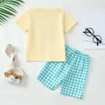 thumbnail image 5 of Toddler Clothes for Boys Shorts Sets Kids Summer Embroidery Prints Short Sleeve Casual 0 3 6 12 18 24 Months T-shirt+Shorts Children Clothing Set Two Pieces, 5 of 9