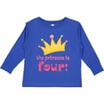 thumbnail image 3 of Inktastic 4th Birthday Princess is Four Girls Long Sleeve Toddler T-Shirt, 3 of 5