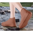 thumbnail image 4 of Cubrezapatos de Silicona Unisex para La Lluvia: Cubrezapatos Impermeables y Gruesos con Diseño Antideslizante y Reutilizable, Protectores de Calzado Portátiles y Resistentes Al Desgaste para Caminar, 4 of 7