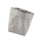 thumbnail image 1 of Creativo lavable contenedor de papel Kraft bolsa de bolsa de almacenamiento hogar para alimentos / plantación / regalos de juguete Gray M, 1 of 9
