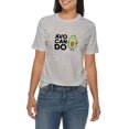 thumbnail image 3 of Avo-Can-Do Graphic Design Ring Spun Combed Cotton Short Sleeve Deluxe Jersey T-Shirt - Heather Grey XL, 3 of 4