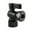 Black, variant on Kingston Brass KF5430PB 5/8" OD Comp x 1/2" or 7/16" Slip Joint Angle Stop Valve, Polished Brass