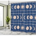 thumbnail image 5 of Ambesonne Indigo Shower Curtain, Sun Moon Astrology, 69"Wx70"L, Violet Blue Beige, 5 of 5