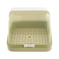 thumbnail image 2 of Lipstore Bottle Drying Rack Dustproof Drain Tray Storage Box for Bowl Chopsticks Dish green, 2 of 8