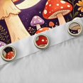 thumbnail image 4 of Homewish Lovely Botanical Mushrooms Blackout Curtains,Moon Stars Butterfly Curtains Pack of 2 (42x84 Each),Black Orange, 4 of 6