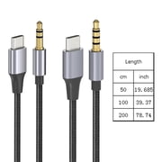 Type C to 3.5mm Cable Cord Wire for Car Headphones Tablets Phones USB C Converters Adapters Line