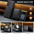 thumbnail image 4 of MAGKING Case For Samsung Galaxy A56 5G, RFID Blocking, PU Leather,Compatible With MagSafe Detachable 2 In 1 Wallet With Multi-Card Slots,Magnetic Protective Cover,Black,For Galaxy A56 (5G), 4 of 8