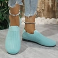 thumbnail image 4 of Womens Blue Mesh Slip On Shoes Breathable Lightweight Walking Sneakers for Women Comfortable Casual Everyday Shoes Sizes 5.5-9.5,Size 42, 4 of 9