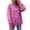 Hot Pink Tops and Blouses, variant on CZHJS Women's Comfy Thickened Plush Sweatshirt Vintage Clothing Casual Loose Fashion Crewneck Trendy Work Long Sleeve Shirts Solid Color Tops Plus Size Pullover Pink S