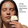 thumbnail image 6 of Silicone Ice Roller Facial Massager - Brighten Skin, Reduce Puffiness, Reusable Ice Roller for Face & Eyes, Freezer (1Pack, Black), 6 of 6