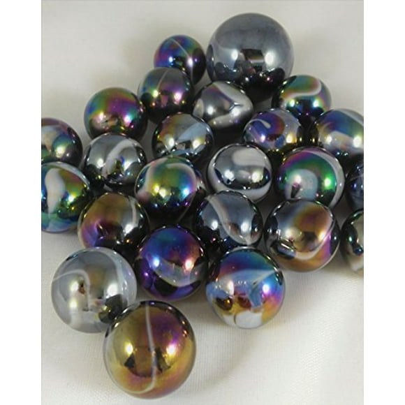 Mega Marbles - MILKY WAY MARBLES NET (1 Shooter Marble & 24 Player Marbles)
