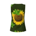 thumbnail image 5 of Fotbe Sunflower Womens Loose Fit Casual Flowy Slim-Fit Tank Tops Athletic Round Neck Trendy Sleeveless Summer Tops for Gym and Yoga-X-Large, 5 of 9