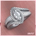 thumbnail image 5 of Silicone Wedding Rings for Women by Rinfit - Female Wedding Bands; Diamond Ring, 5 of 7