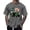 A-Grey511, variant on Men's Patriotic Tractor Print Crew Neck Tee Rustic Inspired Everyday Casual Short Sleeve Shirt Khaki