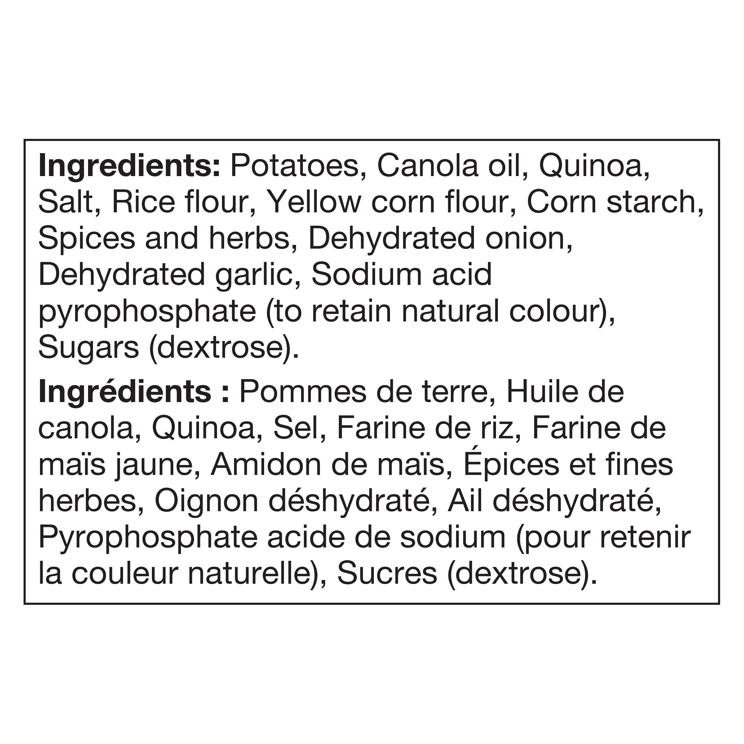 McCain® 9 Minute No Flip Savoury Herb Potato Patties, Made in Canada from domestic and imported ingredients, 600g