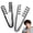 Black+Gray, variant on Texture Comb, Voluminous Wide Tooth Texture Styling Comb for Hair Styling, Root Lifter Comb with Textured Non Slip Grip, ABS Plastic Hair Styling Tool for Men Women (Black+Pink)