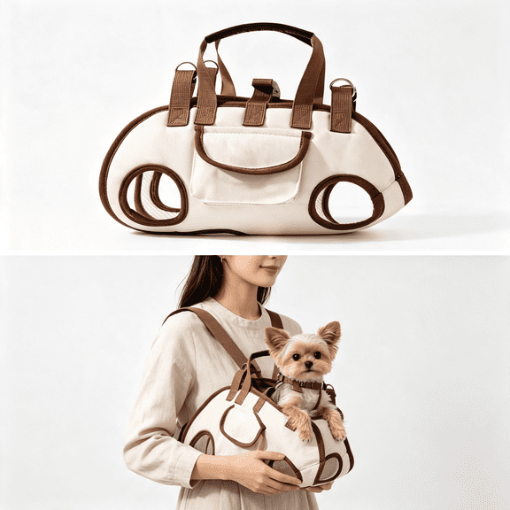 RenYuanYuan Portable Dog Lift Sling Carrier, Support Harness Bag for Small Dogs & Cats for Outdoor Travel