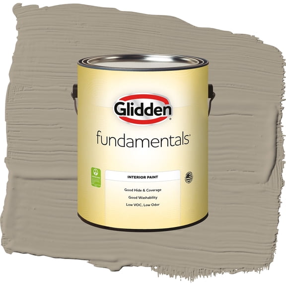 Glidden Fundamentals Stonehenge Greige / Gray, Eggshell Interior Paint, 1 Gallon