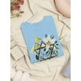 thumbnail image 3 of Floral Hanukkah C T-Shirt Women -Grace Popp Designs, Female 4X-Large, 3 of 4