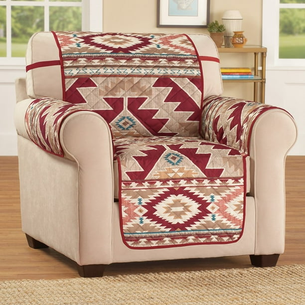 Collections Etc Aztec Southwest Patterned Armchair Cover With Bold Design And Solid Burdy Reverse Com - Patterned Arm Chair Collections Etc Aztec Southwest Patterned Armchair Cover With Bold Design And Solid Burdy Reverse Com - Patterned Arm Chair