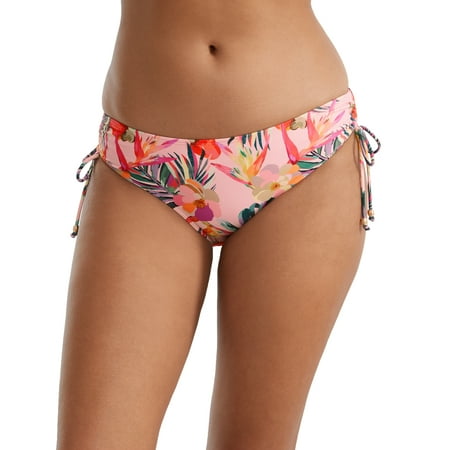 Panache PINK TROPICAL Paradise Side Tie Midi Bikini Swim Bottom  US 3X-Large