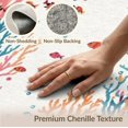 thumbnail image 6 of ODIKA 4'x6' Washable Area Rug Coral Ocean with Turtles Design Vibrant Sea Life Motif Fish and Kelp for Home Office, Under Desk, Non-Slip Chair-Friendly, Flatwoven, 6 of 7