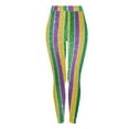 thumbnail image 4 of Oksale Womens Stretch Pants Plus Size Mardi Gras Leggings High Waisted Tights Cute Graphic Yoga Pants Cozy Soft Jeggings Multicolor M, 4 of 10