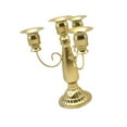 thumbnail image 2 of kowaku 4 Candle Metal Candelabra Elegant Candle Stand 7.28" Height Pillar Candle Holder for Office Festivals Party Wedding Fireplace Gold, 2 of 9