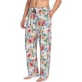 thumbnail image 6 of Honiee Rose Flowers for men - a sleek fusion of Straight Pajama Pants, versatile Lounge Pants, and cozy Sleepwear, all rolled into one-Small, 6 of 6