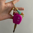 thumbnail image 2 of 2X Silicon Car Key Cover for SX4 Swift Grand Vitara Liana Celerio Jimny Key Case Keychain Alarm, Rose Red, 2 of 6