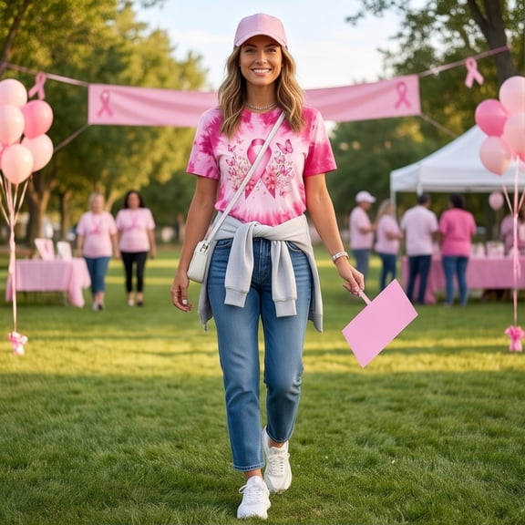 Breast Cancer Shirts for Women Breast Cancer Awareness Shirts Cancer Survivor Pink Ribbon Graphic Cancer Care Gifts Crewneck Short Sleeve Tee Top