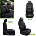 thumbnail image 5 of 2024 for VOLKSWAGEN TIGUAN Seat Cover, Black Car Seat Covers, Faux Leather 5 Seats Full Set With Lumbar Support Suitable for All Seasons, Pet Car Seat Covers, 5 of 7