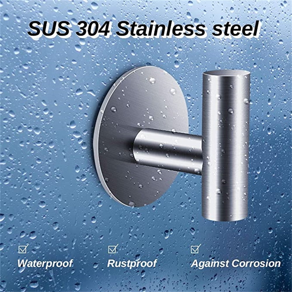 Kepooman 4 Pack Towel Hook Bathroom Hooks Robe Hook, Towel Hooks for Bathroomsfor Cabinet Closet Door Towel Hook for Bathroom, Silver Kepooman 4 Pack Towel Hook Bathroom Hooks Robe Hook, Towel Hooks for Bathroomsfor Cabinet Closet Door Towel Hook for Bathroom, Silver