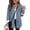 Blue, variant on Womens Loose Leopard Print Button Down Shirt Long Sleeve Collared Blouse Casual Tunic Top Relaxed Fit Front Closure Black 2XL