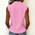 thumbnail image 7 of RQYYD Womens Collar Eyelet Trim Sleeveless Blouse Casual Slim Fit Tank Top for Daily Wear, 7 of 7