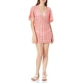 thumbnail image 2 of Jessica Simpson Womens O-Ring Crochet Swim Cover-Up Dress, 2 of 3