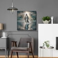 thumbnail image 5 of Luxe Metal Art 'Jesus Walking On Water' by Rey Klimt Metal Wall Art, 24" x 24", 5 of 8