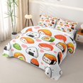 thumbnail image 3 of Erosebridal Kawaii Sushi Quilt King,Cute Rice Roll Heart King Coverlet Set For Boys,3-Piece, 3 of 7